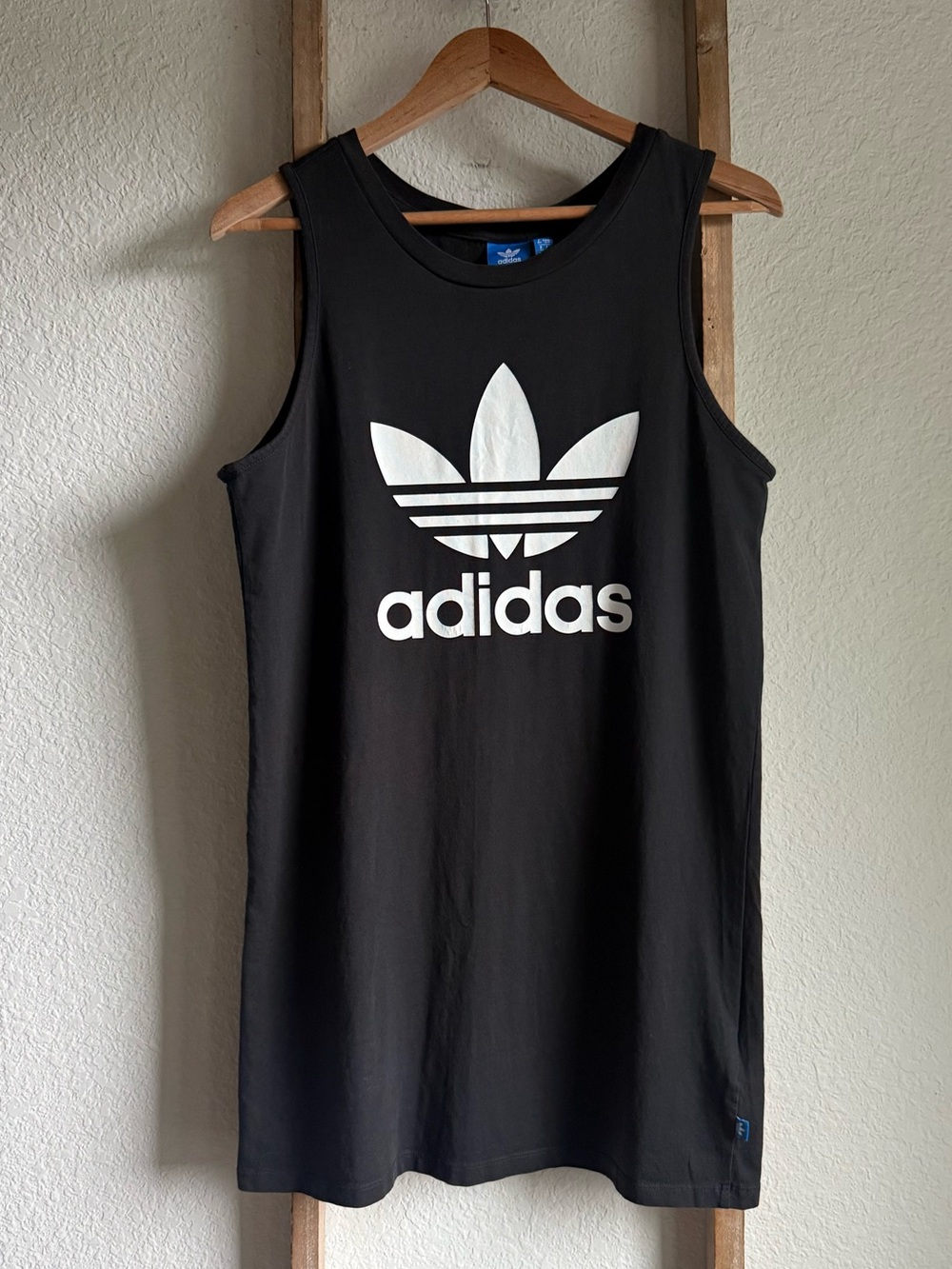 Adidas Originals Trefoil Black & White Tank Dress Sz: Small